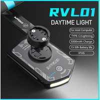 CYCLAMI RVL01 phare de vélo feu avant diurne 5000mAh visibilité de sécurité de vélo lumière de cyclisme pour Garmin XOSS IGS charge