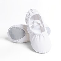 Girls Canvas Ballet Shoes Soft Split Sole Dance Slippers Kids Gymnastics Practice Flats Child Ballerina Yoga Shoes