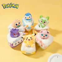 In Stock Original Potdemiel×Pokemon Sweet Dream Cake Series Plush Keychains Gengar Jigglypuff Sprigatito Surprise Pendent Toys