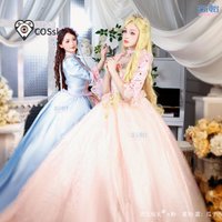 Anime Annelise Fake Princess Dress Cosplay Costume Halloween Carnival Annelise Princess Gorgeous Wedding New Women Uniform