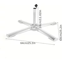 New Outdoor Beach Sun Umbrella Advertising Umbrella Floor Four-Leg Tripod Foldable/Portable Umbrella Stand Base