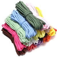 5yards/lot Colorful Polyester Cords 5mm Woven Rope Nylon Rope Thread For DIY Phone Keychain Bags Pendant Lanyard Accessories
