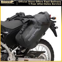 Rhinowalk Motorcycle Bag 100% Waterproof 18L/28L/48L Large Capacity 2 Pcs Universal Fit Motorcycle Pannier Bag Saddle Side Bags