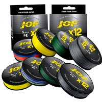 JOF X12 Upgraded Braided Fishing Lines Super Strong 12-strand Multifilament PE Line 100M 300M 500M 25LB 30LB 39LB 50LB 65LB 92LB