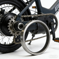 Electric Bike Tooth Modulus 124mm 90T M1.25 Steel Outer Ring Gear Clutch For BaFang 750W /1000W Motor Clutch Accessories