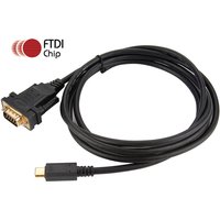FTDI FT232RL Type C USB-C to DB9 Male RS232 Serial Adapter Converter Cable Support Windows 7/8/10 Mac Linux Android