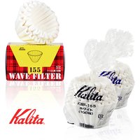 Kalita Wave Paper Filter 50 Sheets Pour Over Coffee Filter 155# for 1 To 2 Cups/185# for 2-4 Cupsr 50p Hand Brew Paper Filters