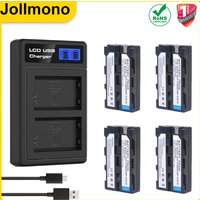 2600mAh NP-F550 NP-F330 NP F550 NP F330 camera battery+LED charger suitable for Sony NP-F550 NP-750 camera lights