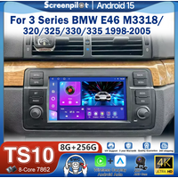 7 inch Android 16 Car Radio CarPlay Navigation GPS For BMW 3 Series E46 M3 318 320 325 330 335 1998-2005 Multimedia Video Player