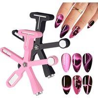 DIY Nails Art Multifunction 6-in-1 Magnet Stick Powerful Cat's Eye Nail Polish Absorbent DIY Nail Tools Professional Supplies