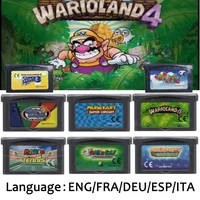 Mali EUR Version GBA Game Cartridge 32 Bit Video Game Console Card Series Super Wario Land4