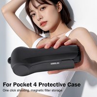 For DJI Pocket 4 Flip Cover Case One-Tap Shooting Hard Shell Protector With Magnetic Filter Storage Pocket 4 Accessories