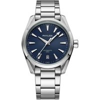 PHYLIDA Neue Aqua 150m Automatikuhr Saphirglas NH3-Serie Armbanduhr 100WR Taucheruhr für Herren mit Sonnenbürsten-Zifferblatt