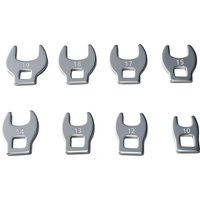 8Pcs Interchangeable Box End Wrench Heads 3/8 Inch Drive Angle Spanner Replacement Kit