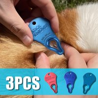 Tick Remover Tool for Dogs Cats Humans Safe Flea Removal Hook Portable Easy No Pain Essential Tools for Outdoor Activities