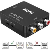 HDMI-compatible to AV Adapter 1080P Video Composite Converter AV2HDTV RCA AV To HDTV CVSB L R Video Scaler Converter Box HDTV2AV