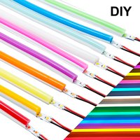 6mm 8mm 12mm Silicone Separate Neon Flexible Bendable DC12V 2835SMD S Shape 120Leds Strip Light 1m-10m IP67 Waterproof 12Colors
