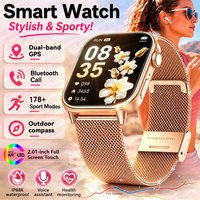 2026 New Multifunctional Smartwatch Women Gift Built-in GPS Bluetooth Call Music Fitness Sports Bracelet Sleep Monitor Watch Lad