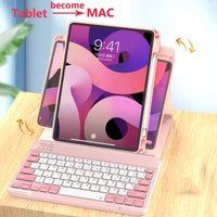 Keyboard Case for IPad 11th Generation 2025 11 Inch Air5 4 3/ Pro 11 10.5/ 10.2 Inch 10th 9th 8th 7th 6th 5th 360 Rotation Case