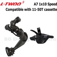 LTWOO A7 1x10 groupe déclencheur manette de vitesse levier + dérailleur arrière pour vtt vélo 10 vitesses Cassette pignons 42T 46T 50T LTWOO groupe