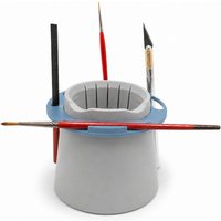 Brush Holder Insert Compatible with Citadel Water Pot for Miniature Model Painting Tool Organizer