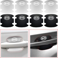 4PCS Car Door Handle Protection Sticker Emblem Car Styling For BYD Qing Song Tang Yuan F3 I3 F0 F6 S6 S8 E5 E6 G3 G6 L3 S7 M6