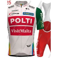 AliExpress NONE Team Polti Visitmalta 2026 Cycling Jersey Set Mens Italy Kometa Clothing Road Bike Suit Mountain Bicycle Shirt Bib Shorts MTB