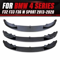 Front Bumper Splitter Lip For BMW 4 Series F32 F33 F36 4M SPORT 2013-2020 ABS Gloss Black Spoiler image 4