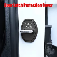 4pcs Silicone Car Door Lock Buckle Protective Cover Buffering Shock Absorber Pad For Quattro For Audi Sline TT A1 A7 A8 8P B6 B8