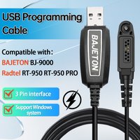 BAJETON Original USB Programming Cable For Bajeton Walkie Talkie BJ-9000 Radtel RT-950 RT-950PRO Ham Radio
