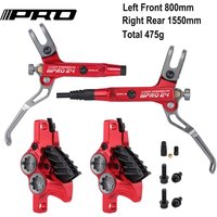 IIIPRO E4 Brake Ultralight 4 Piston Bicycle Hydraulic Brake 800/1550mm MTB Brake Cooling Oil Pressure AM DH Road Bike Disc Brake
