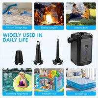 (ABHW) Outdoor Portable Camping Air Pump, Suitable for Air Mattresses and Other Inflatable Products
