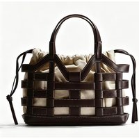 Luxury Woven Bucket Bags for Women Handbags Fashion Shoulder Crossbody Bag Designer Bag NEW PU Leather Purses Female Chic