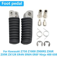 For Kawasaki Z750 Z1000 Z900RS ZX6R ZX9R ZX12R ER4N ER6N ER6F Ninja 400 650 Motorcycle Accessories Front Footrests Foot Pedals