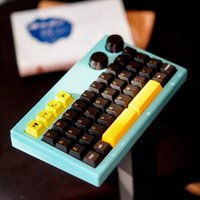 Plank Dual Knob 40% Keyboard Kit Customized Wired Single-mode Hot Swap 3u Splitting Space Vial E-sports Gaming Office Keyboard