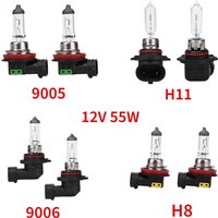 2Pcs H8 H11 9005/HB3 9006 12V 55W Clear Llight 4300k Warm White Bulbs Headlight Car Halogen Lamps Source Parking