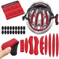 1Set Universal Bike/Motorcycle Helmet Inner Padding Kit Lining Sponge Pad Bicycle Replacement Helmet Pads Set with Net
