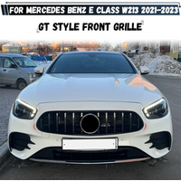 Front Bumper Grille For Mercedes Benz E Class W213 S213 E200 E260 E300 E350 E400 E450 AMG 2021-2023 GT Style Car Front Grille