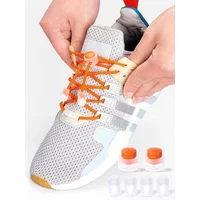 Elastic round Tieless Shoe Laces for Sneakers Quick Spring Lock No-Tie Shoelaces for Kids & Adults - Convenient Slip-On Shoeaces