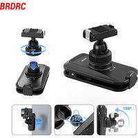 BRDRC Backpack Mount for DJI Action 6/5 Pro/4 Camera Accessories 360° Rotation Magnetic Backpack Clip Quick-Release Adapter