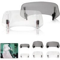 Universal Motorcycle Windshield Extension Adjustable Spoiler Clamp-On Windscreen Deflector Suitable For All Motorcycle Parts