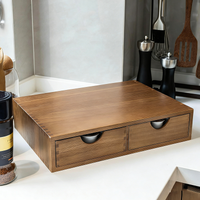 Wooden Coffee Pod Storage Drawer Tea and Coffee Capsule Organizer for Office Kitchen Bar Home Coffee Station Organization