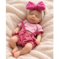 8 Inch / 20 cm Open Mouth & Washable Full Body Silicone Bebe Reborn Girl Dolls bebe reborn de silicona Lifelike Reborn Doll