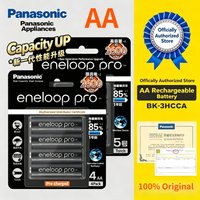 100% Original Panasonic Eneloop Pro AA 2500mAh 1.2V NI-MH Pre-Charged Rechargeable Batteries, High Capacity for Camera Flash Toy