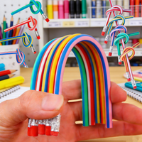 25-Piece Set of Randomly Colored Flexible Pencils, Durable and Easy to Carry, Unbreakable Cute Pencils, Creative Prizes and Small Gifts for Elementary School Students