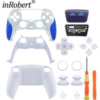 Zamiennik panelu dotykowego, przedniej i tylnej obudowy, joysticka i niebieskich przycisków do kontrolera PS5 Standard Version BDM-010/020/030/040/050