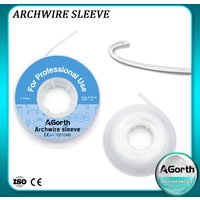 5m/Roll Dental Orthodontic Archwire Sleeve Elastic Plastic Arch Wire Protect Tube Grey/Transparent Dentistry Material
