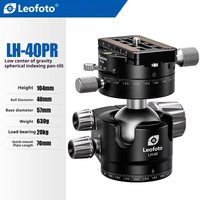 Leofoto LH-40PR/PR-60 Low Center of Gravity Dual Panoramic Spherical Indexing Stitching Head (Panoramic Indexing Head)