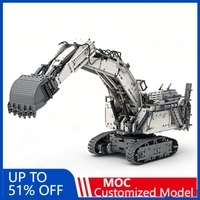 4118Pcs R 9800 Back Hoe Arm Excavator Building Blocks Diy Educational Assembly Toy Technic Construction Vehicle Collection Gift
