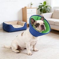 Pet Soft Breathable Protective Collar Adjustable Pet Recovery Collar Cat and Dog Bite and Lick-Proof Protective Collar